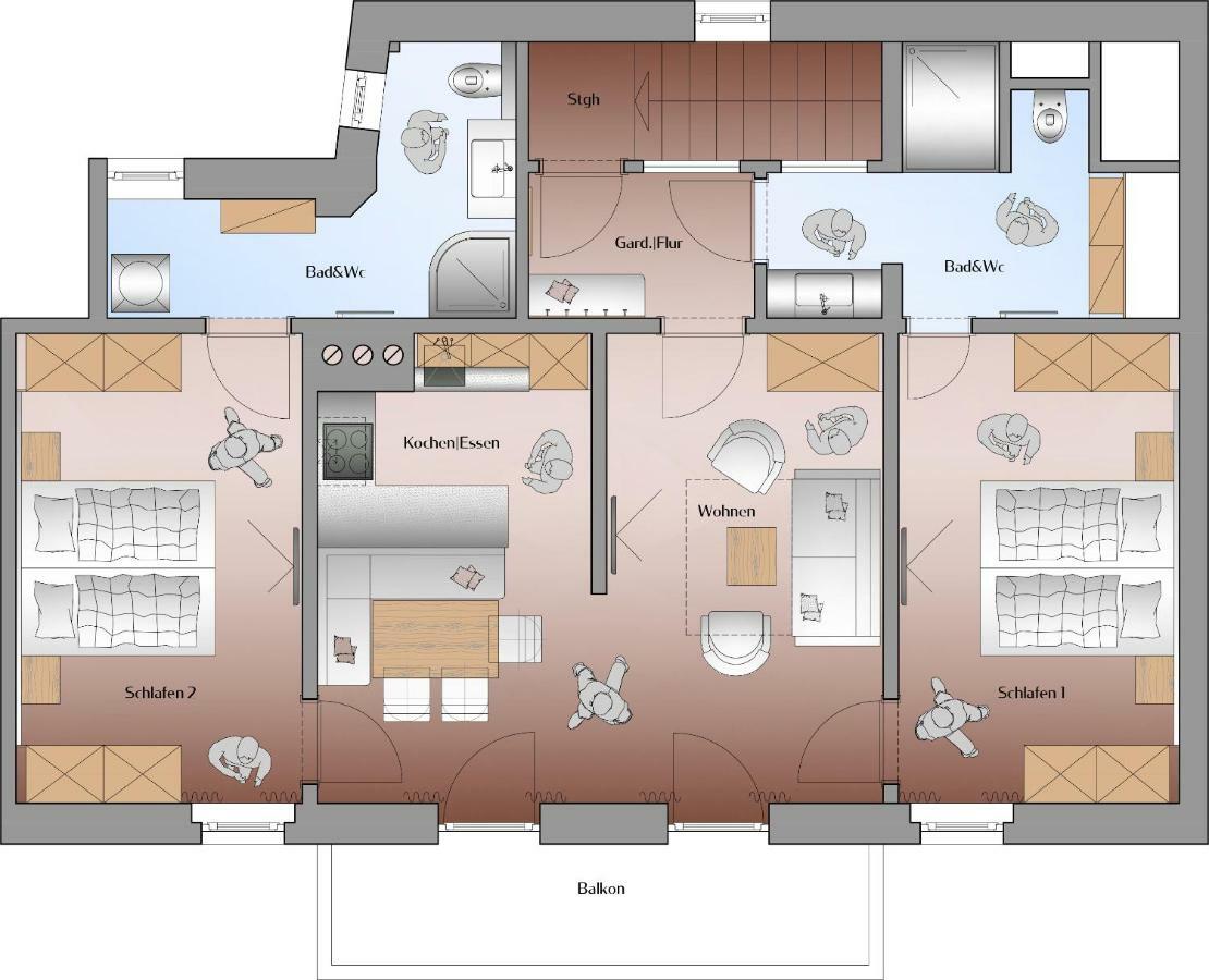 Appartements Erwin & Eleonore Huettl - Penthouse Neukirchen am Großvenediger Dış mekan fotoğraf